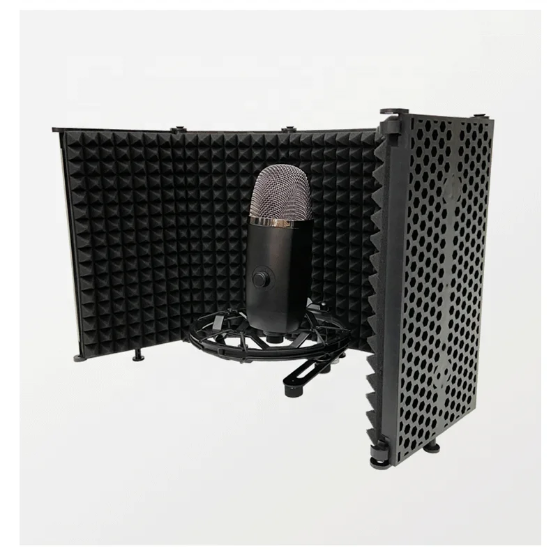 New Mic Shield Acoustic stand Factory Price Microphone isolation shield microphone  p-op-filter