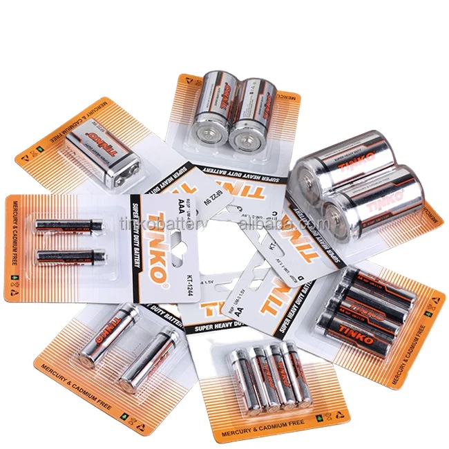 OEM carbon zinc battery R20 D size 2pcs/shrink (CE/MSDS/ROHS)