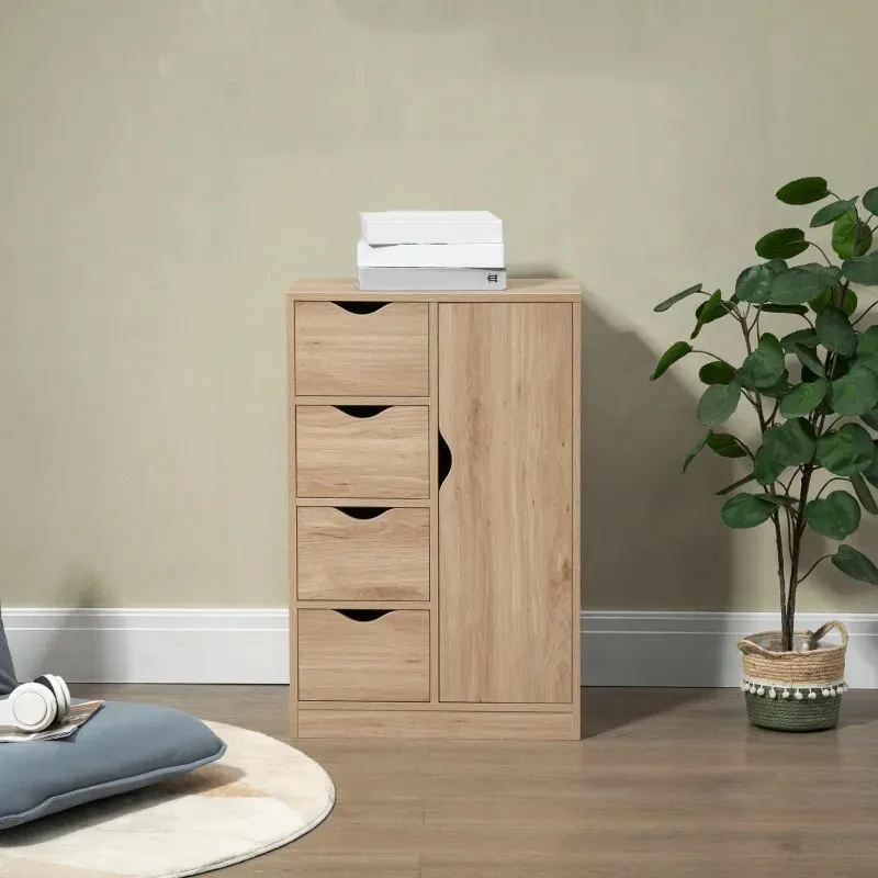 Factory custom spot freestanding lockers with 4 drawers and doors floor-to-ceiling cabinet white wood grain two colors