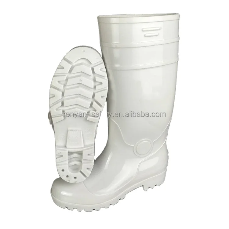 custom printing black pvc worker boot waterproof rain boot knee high rain boot gumboots rain footwear wellies