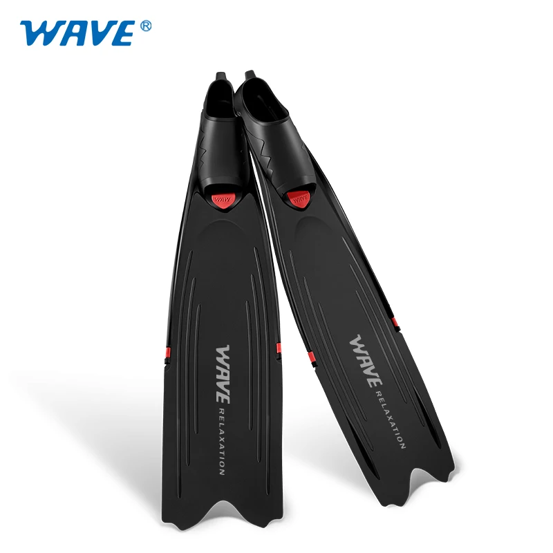 Newly designed professional deep water free diving long diving fins