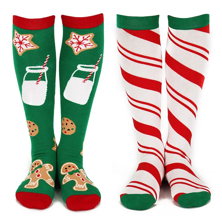 Over The Calf Winter Christmas Socks For Women Men
