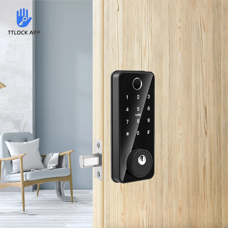 Electronic Lock Smart Innovative Aluminum Alloy,Fingerprint,Code,Key,Wi-fi,Digitaldoor Lock
