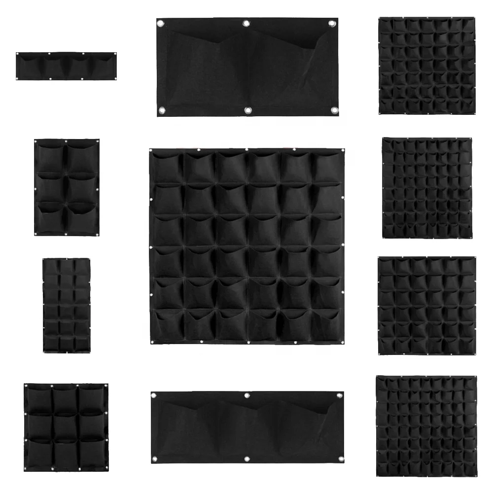 49 pockets vertical garden ecofriendly felt 64 pockets vertical hanging garden 72 pockets flower decorating vertical wall garden