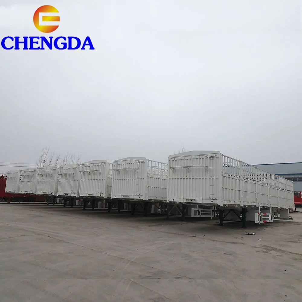 Factory Sale 3 Axel Transport Cargo Truck 60ton 80ton Cargo Carrier Trailers With Competitive Price
