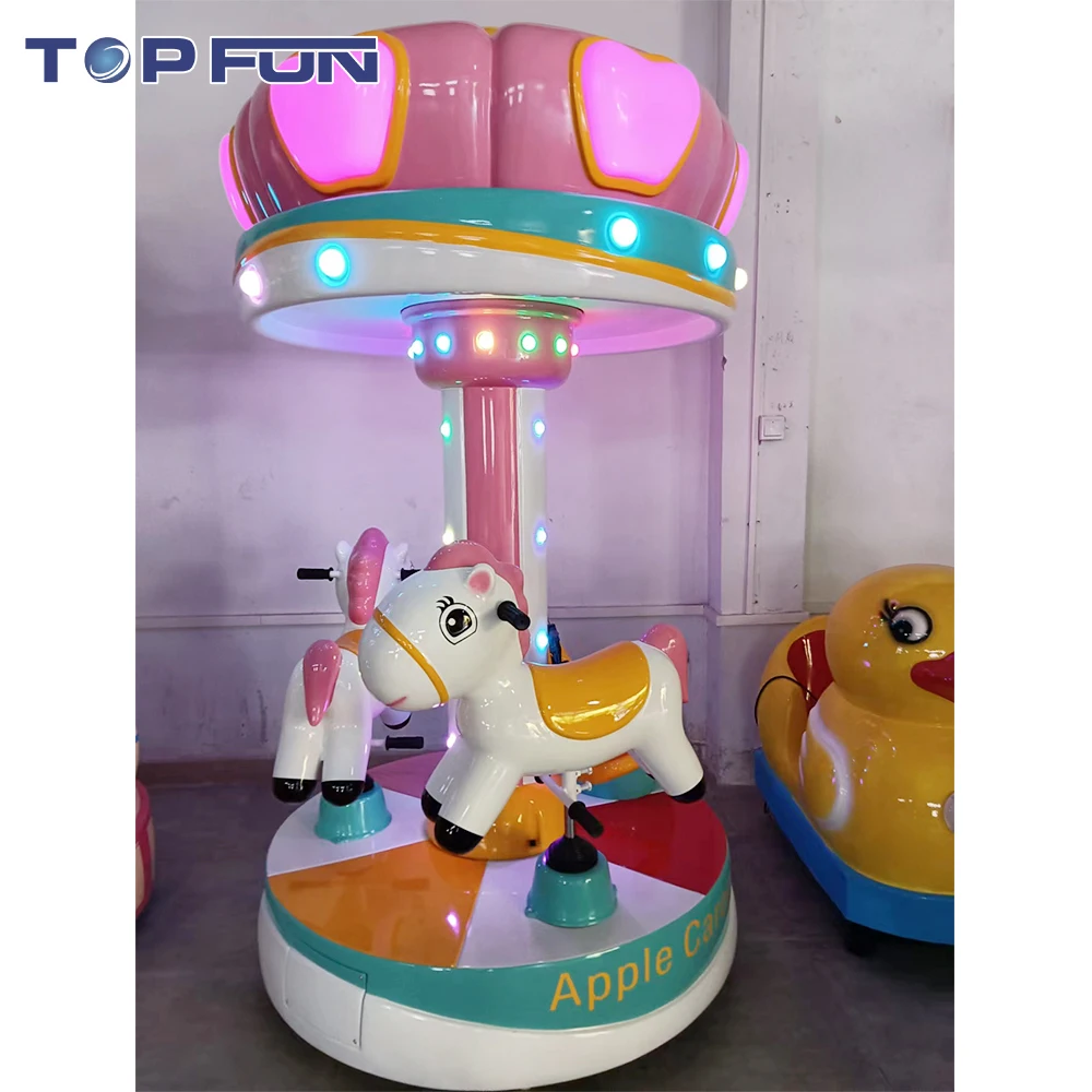 Hot Selling Amusement Coin Operated Funny Carousel Kiddie Rides Round Small Carousel Kiddie Ride For Kids