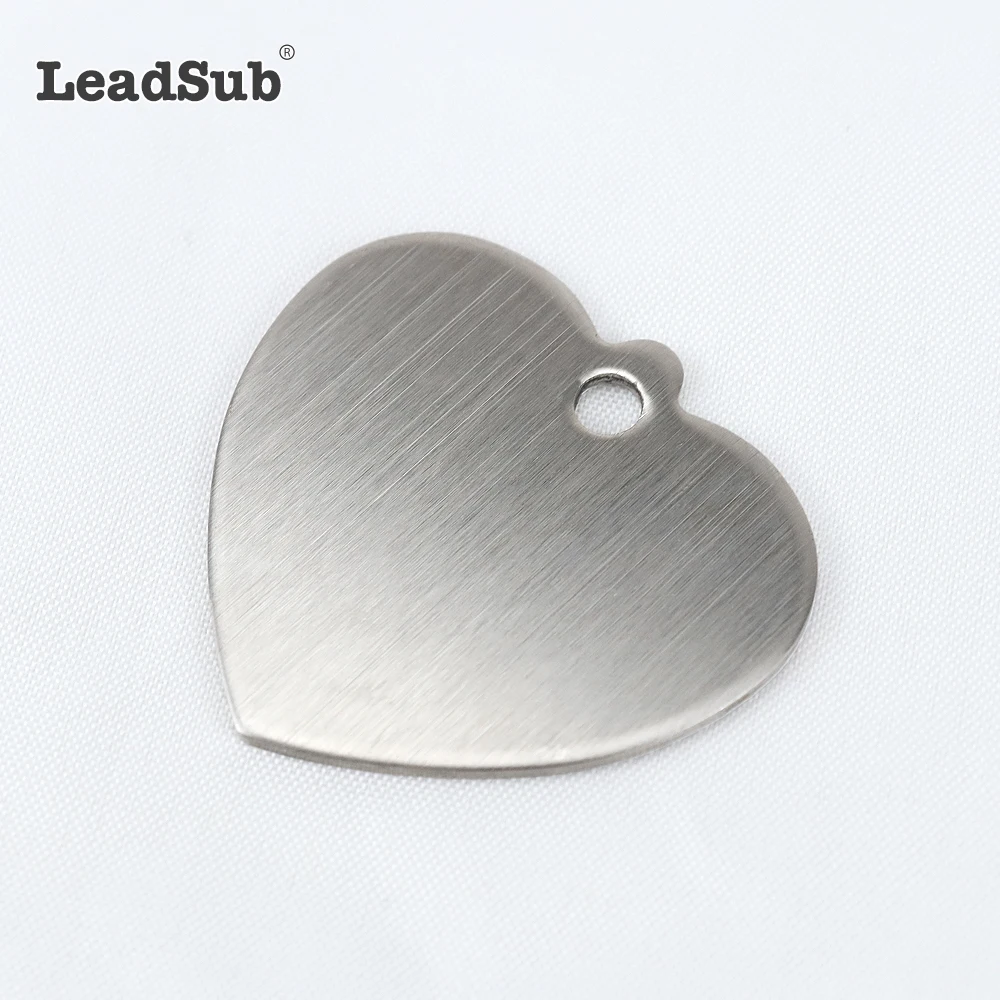 Custom laser engraved metal necklace customised plain blank pet id tag stainless steel sublimation dog tag pendant with logo