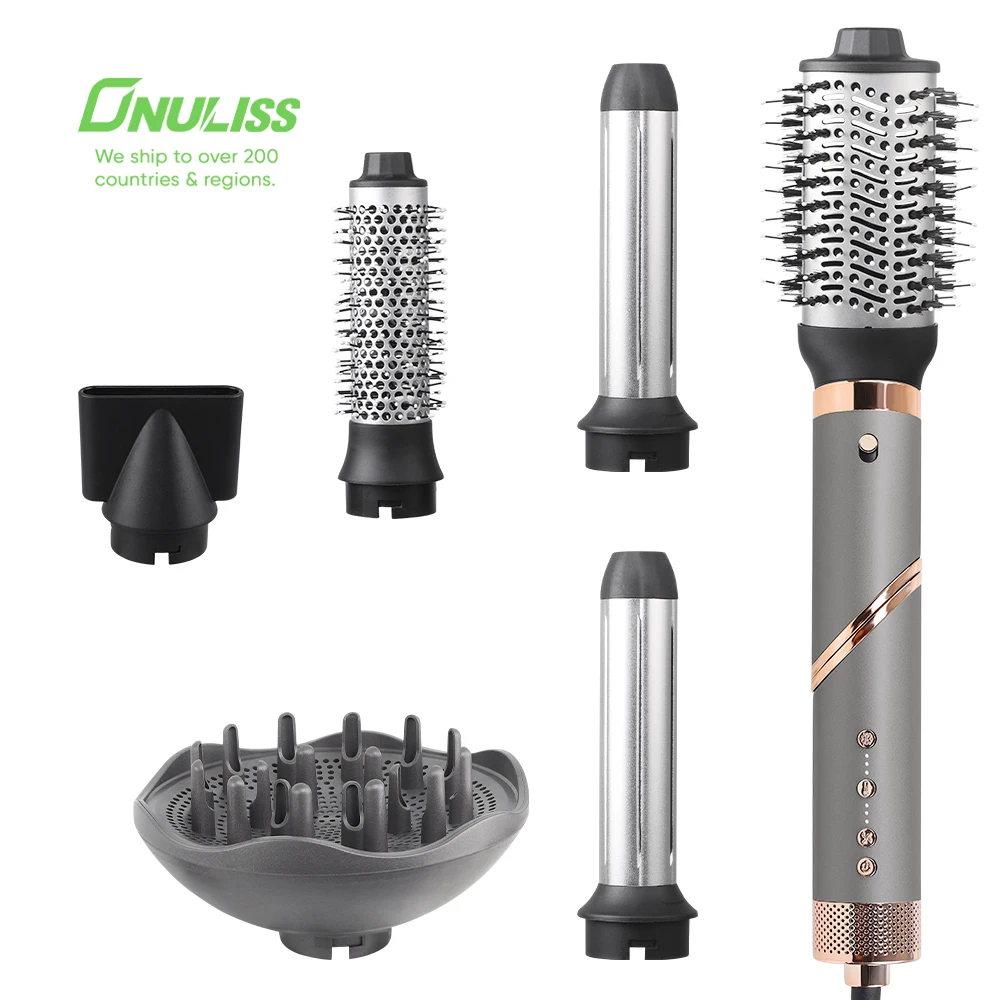 6 In 1 Multifunctional 110000Rpm Ionic Fast Drying Blow Dryer Hot Air Negative Ionic Secador De Pelo One Step Curler Hair Dryer