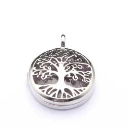 Wholesale tree of life Stone Pendant European and American Style Crystal Pendant Necklace