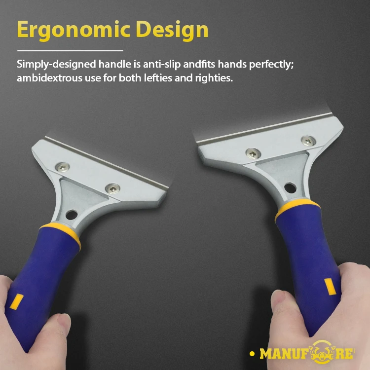 With 60# Carbon Steel Spare Blade Handy Household Cleaning Tools  Wallpaper Cement Removal Scraper Flexible Scraper