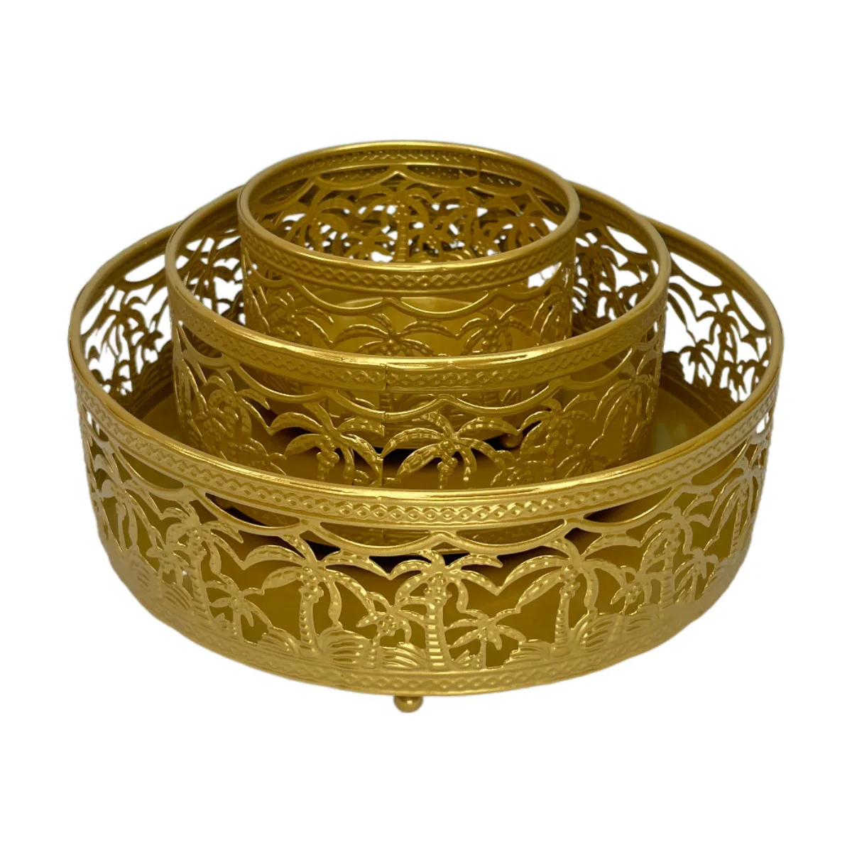 Металлический поднос для сервировки