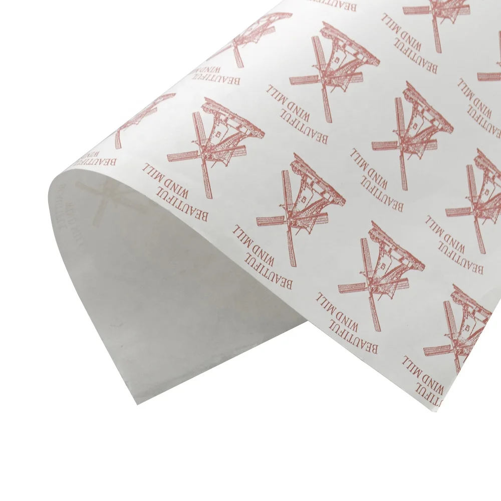 110 Gsm Bleached/Plain/Natural White PET Coated Paper With/Without Printed Windmills in Oven for Baking Cups Making