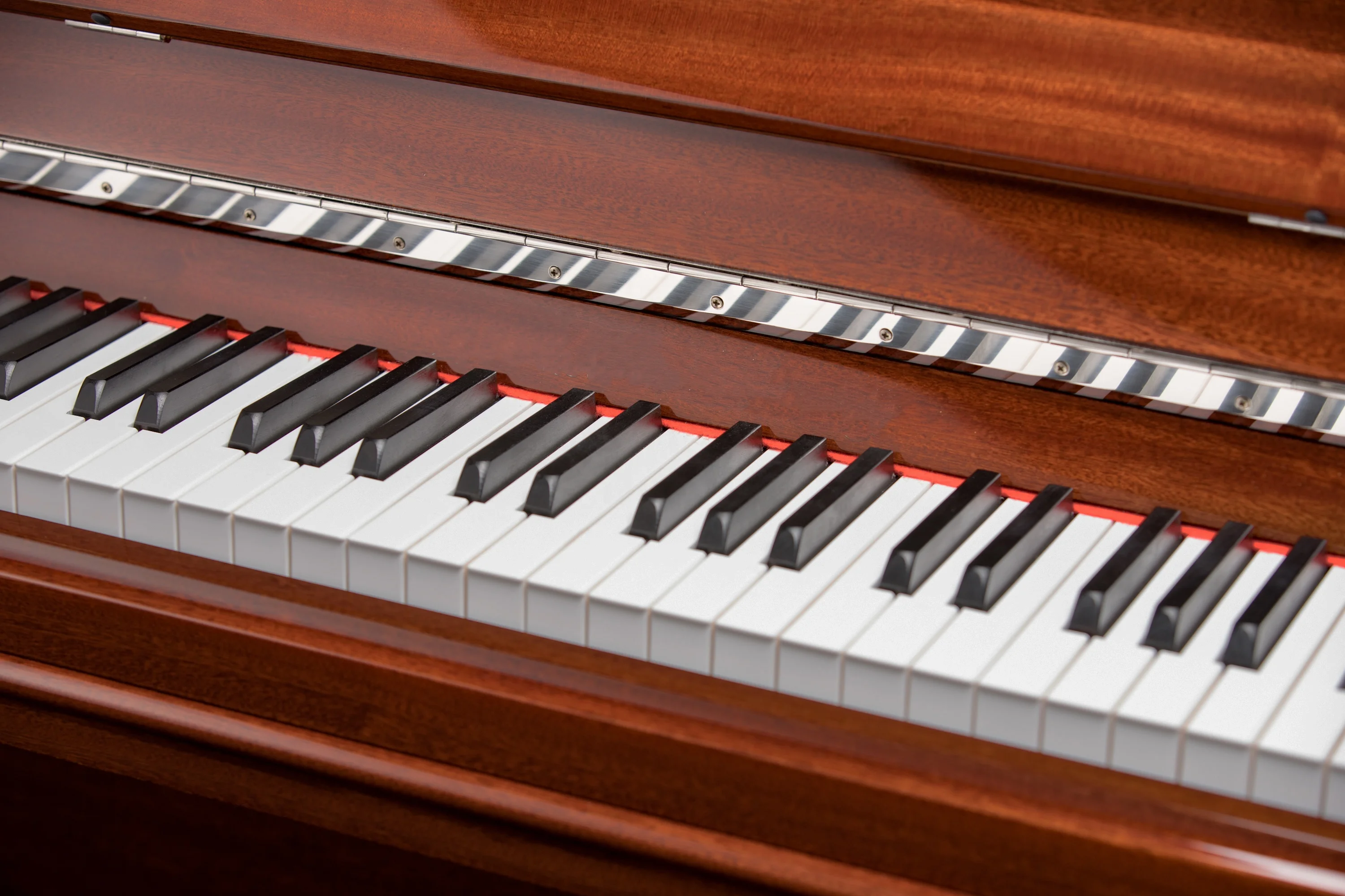 acoustic mahogany vertical piano