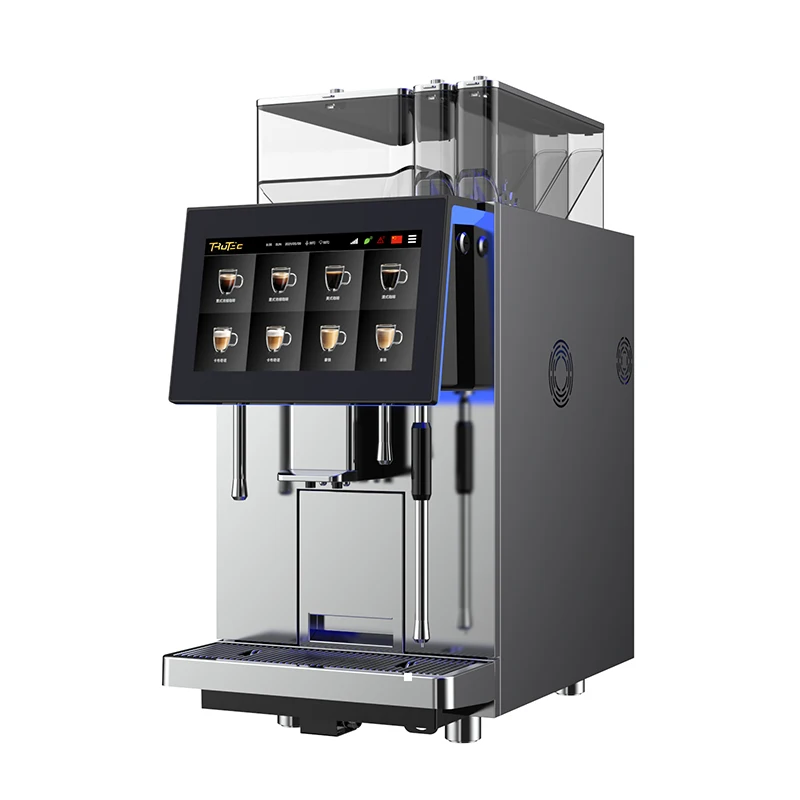 Fashion style espresso cafe maker commercial machine best automated coffee machine with internet payment platform