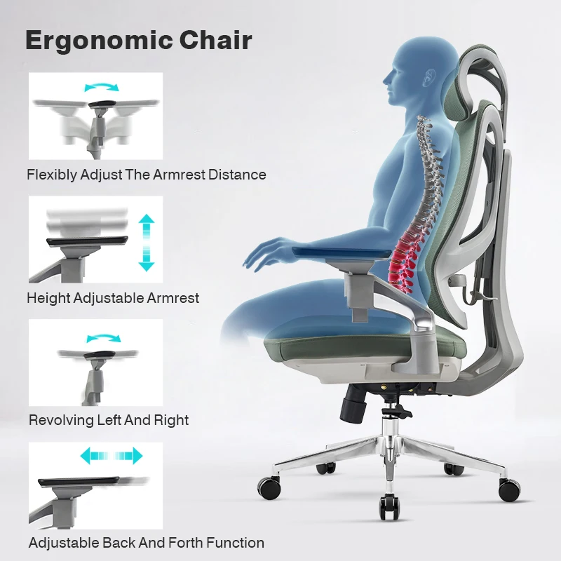 Office Furniture Korean Boss Computer Mesh Office Chair Ergonomic Fabric Seat Haworth Office Chairs
