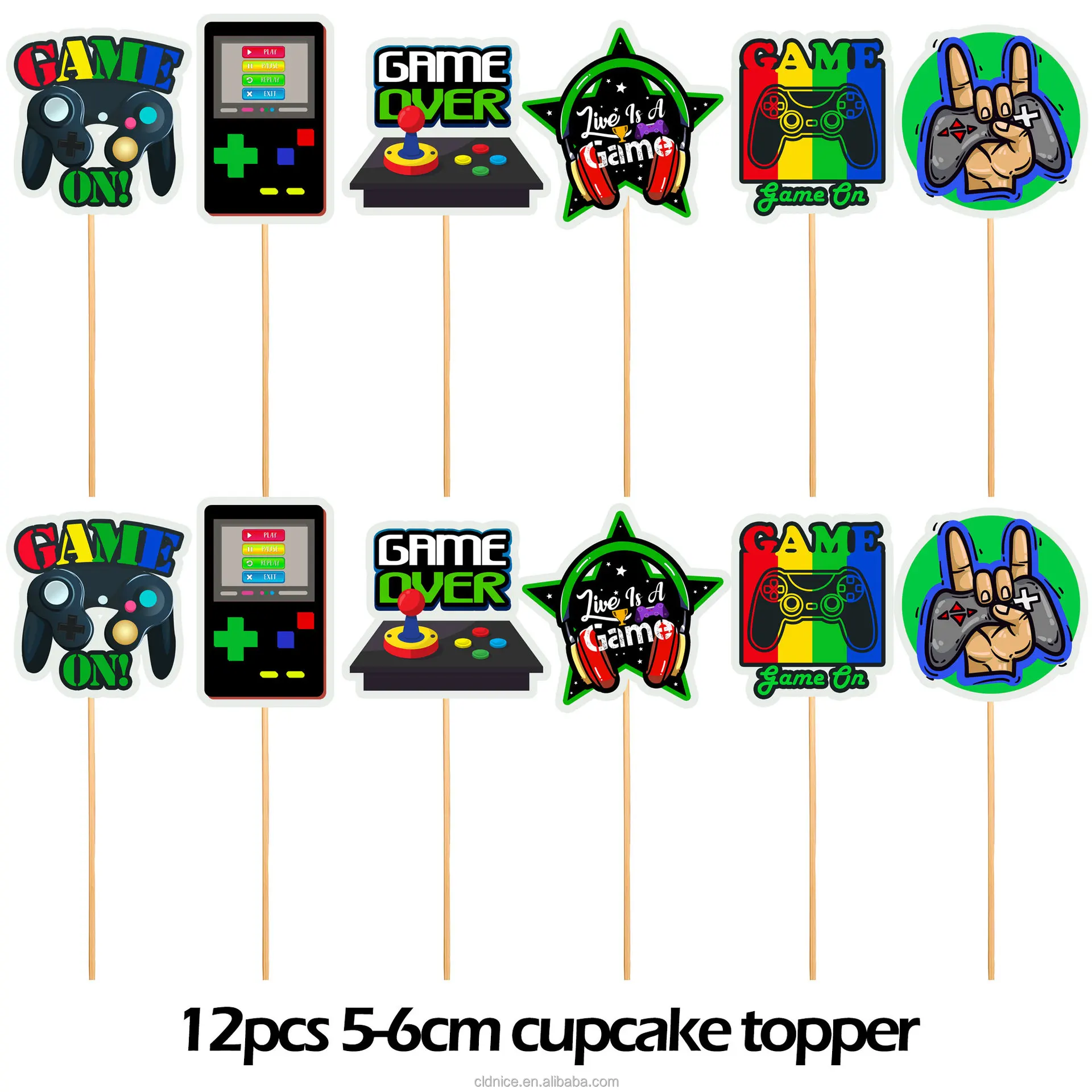 Nice Green Gamer Birthday Party Decoration Video Game Gaming Theme Party Supplies For Boys Game Players