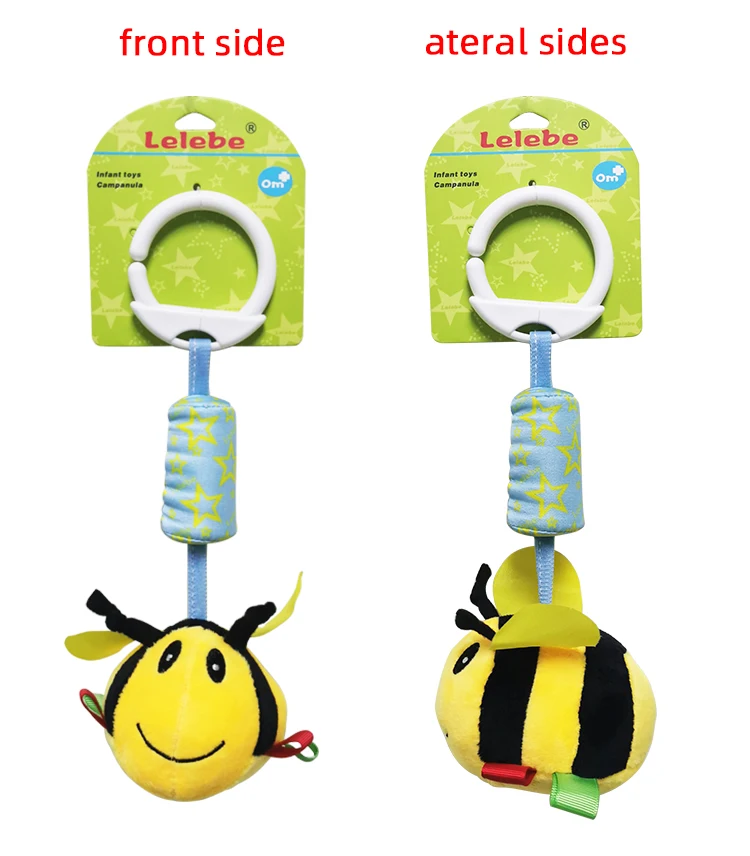 Animal bells with tortoise  hang  ornamental   baby mobiles plush  stuffed animal toy