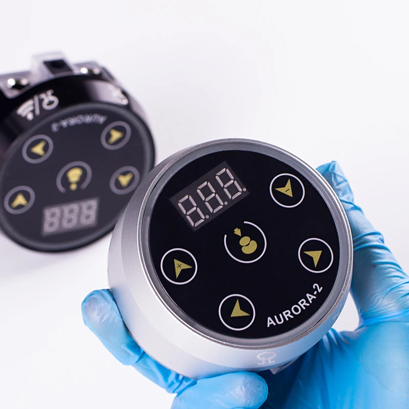 Оптовая продажа, новый модернизированный блок питания с цифровым ЖК-дисплеем и сенсорным экраном Mini Aurora 2 для татуировок, подходит для всех тату-машинок