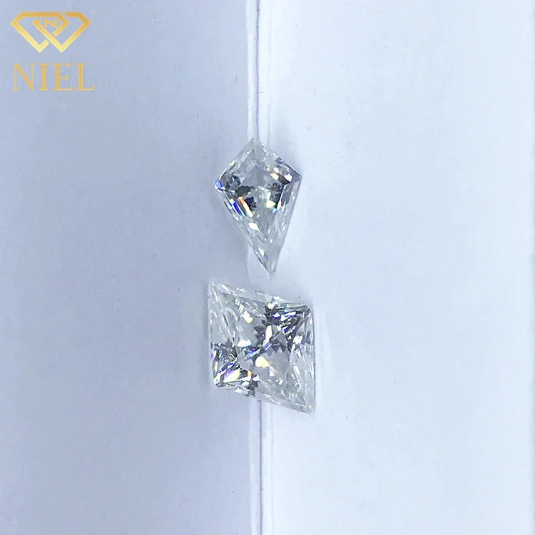 Customized kite cut synthetic diamond def manufacturer moissanite stone price