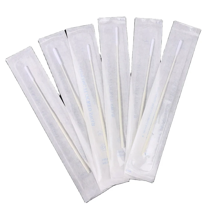 Medical nose dna transport specimen collection sampling throat nasopharyngeal vaginal oral cervical sterile nasal flocked swabs