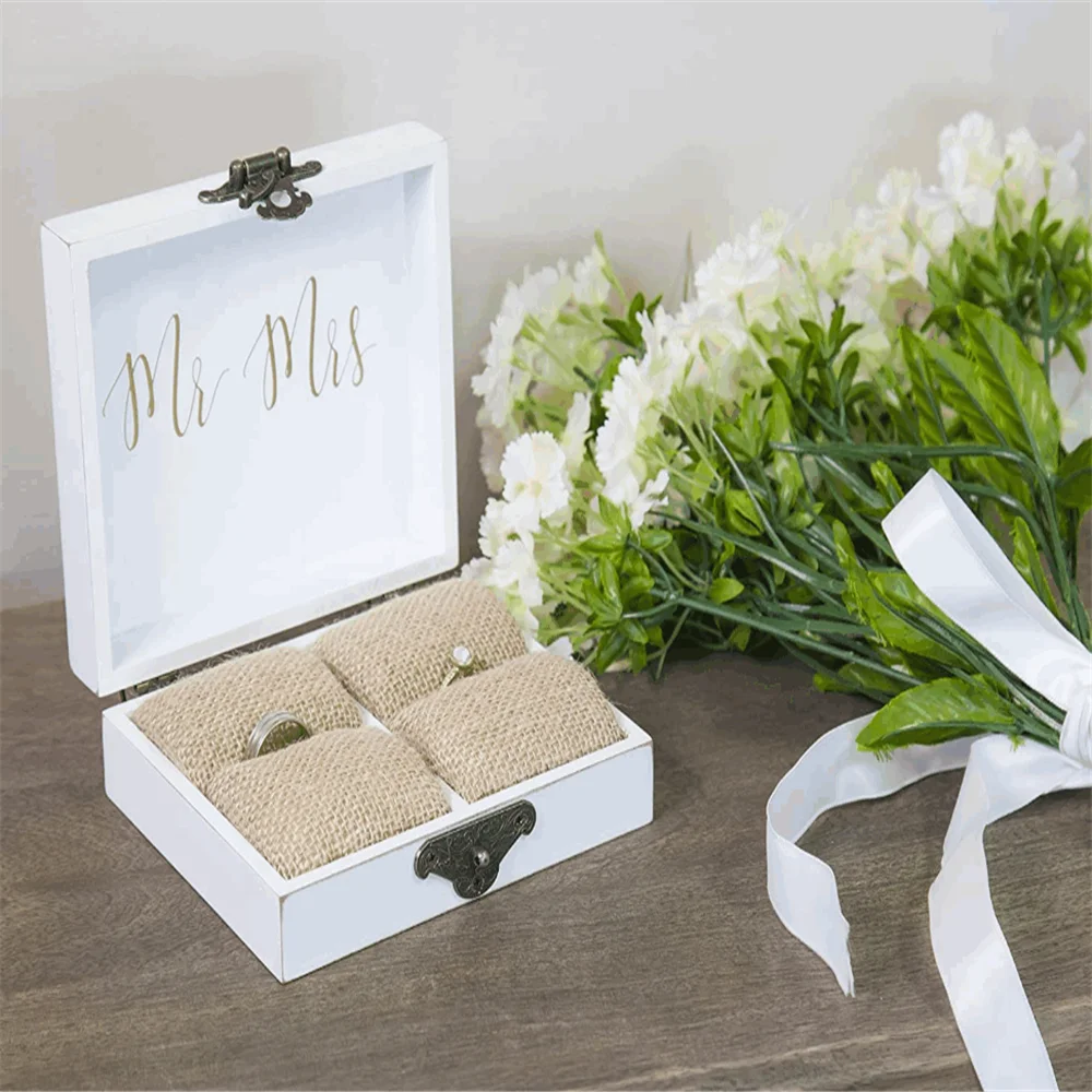 Элегантное свадебное кольцо ручной работы в минималистичном стиле для помолвки на День святого Валентина, Лидер продаж, деревянная коробка для ювелирных изделий