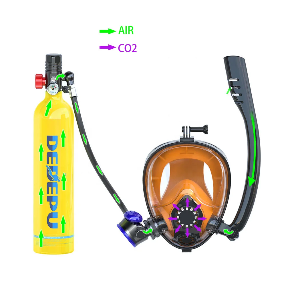 DEDEPU Hot selling diving equipment portable set without glasses scuba tank air cylinder