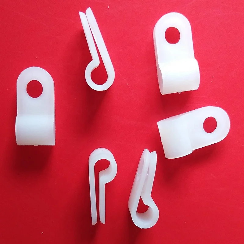 Nylon material with screw R type wire clips