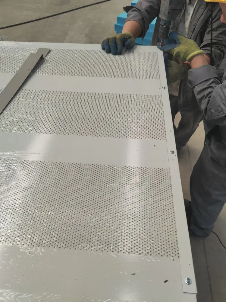 Insulated Sound Absorb And Sound Reduce Perforated Acoustic Glass Wool Sandwich Panels
