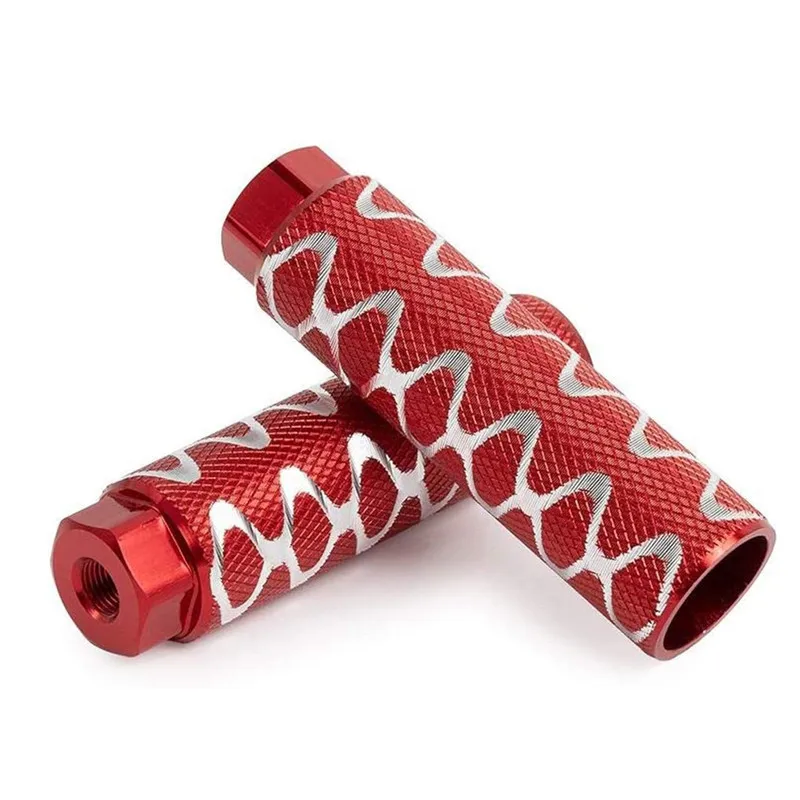 1Pairs Aluminum Alloy Bike Pedals Axle Foot Rest Peg BMX Pedals Rear Pegs Diameter 100*28mm