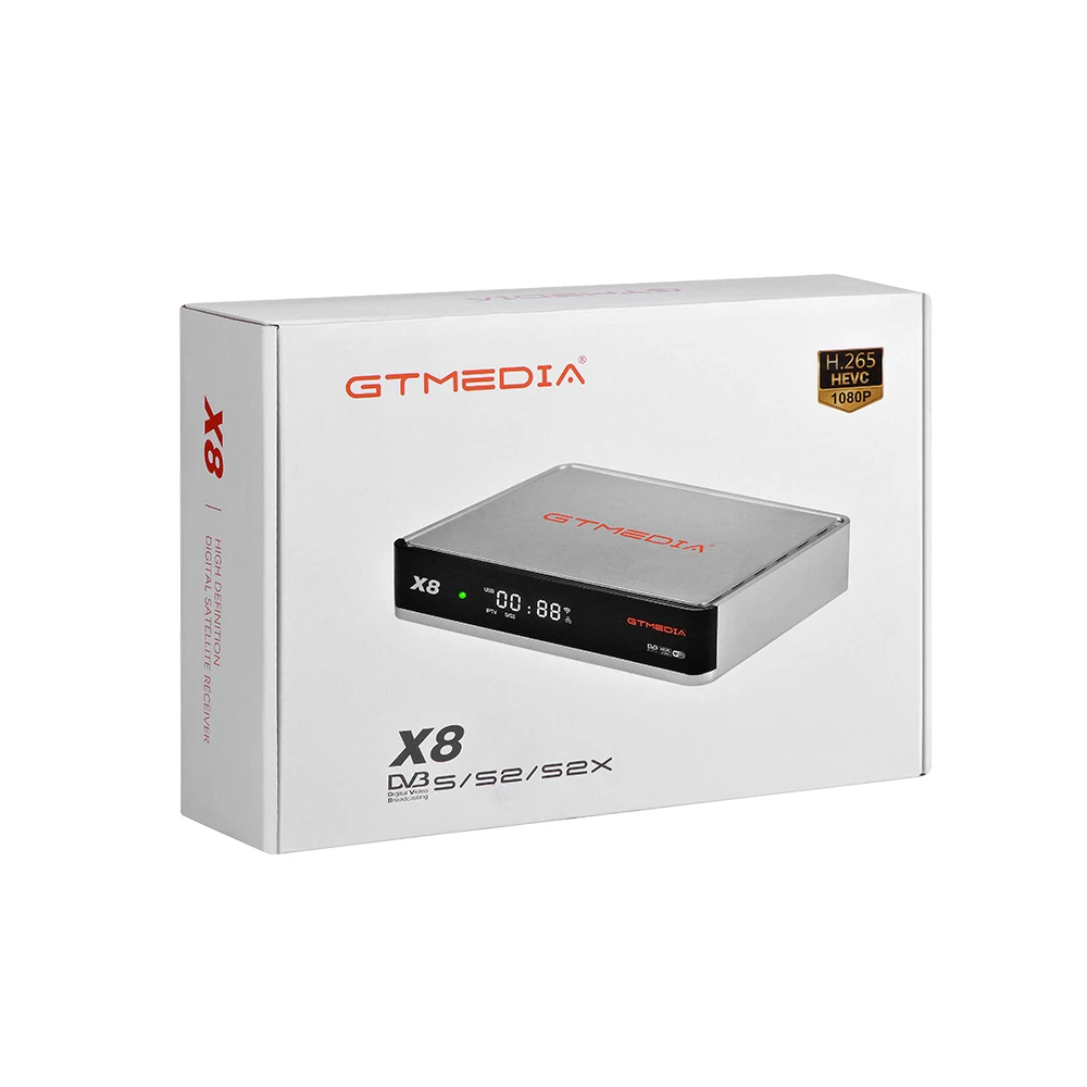  BISS автоматический ролл GTMEDIA X8 FTA DVB-S/S2/S2X спутниковый ресивер с истинным RGB
