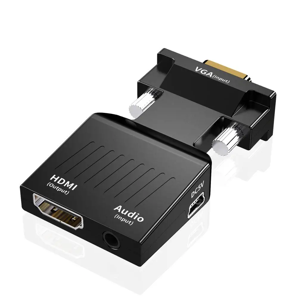 
VGA to HDMI Converter, VGA Male to HDMI Female adapter 