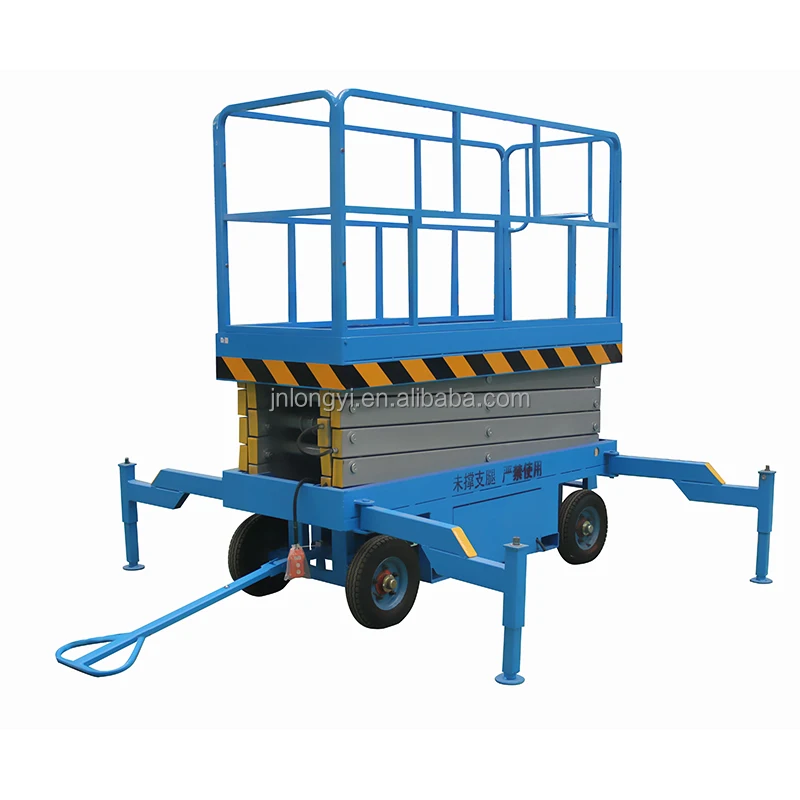 High Quality 10m 14m Mobile Hydraulic Trailer Electric Scissor Lift Table Lifting Platform