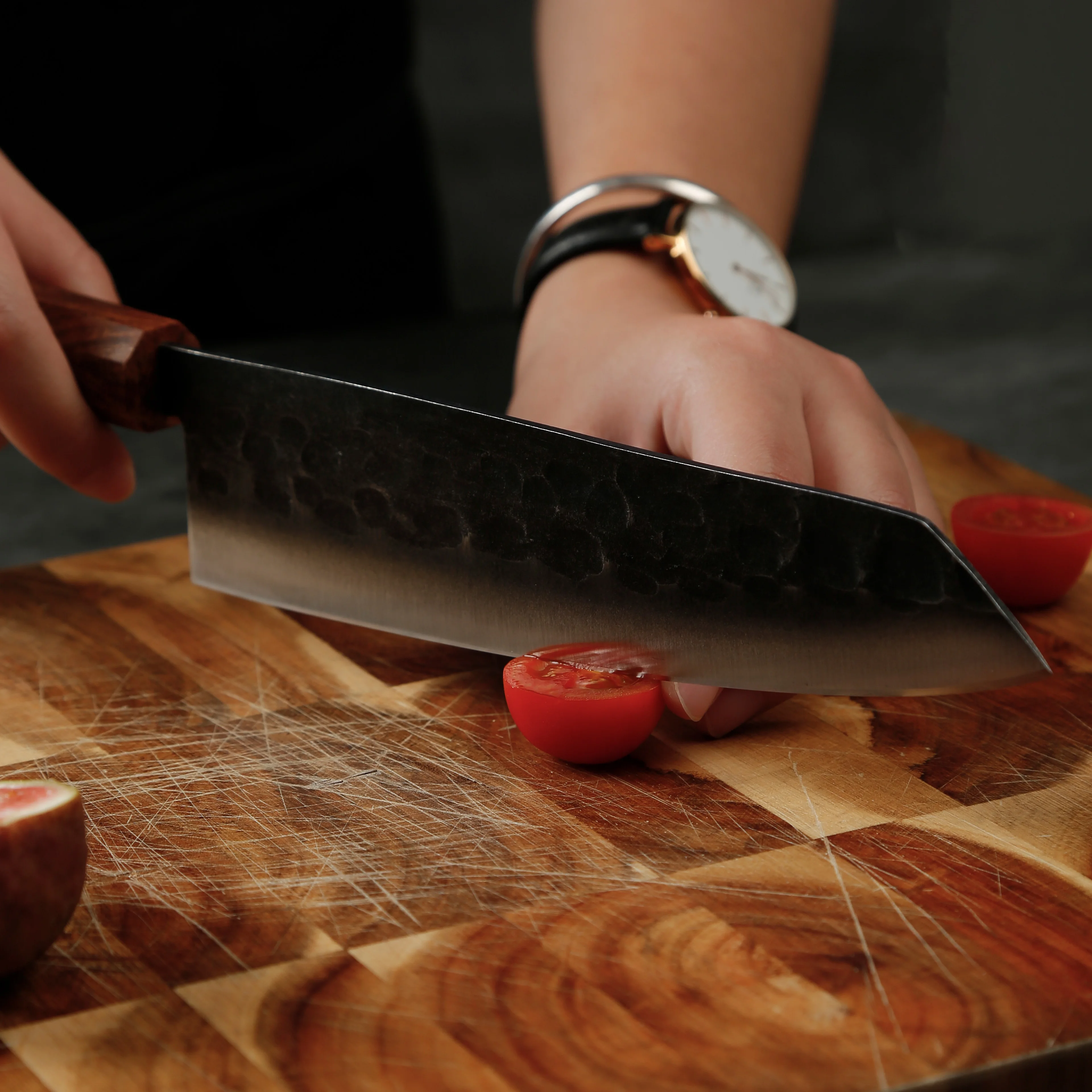 Chef Knives Kitchen Knife Damascus Steel Stabilized Wood New Product Ideas Function 8 Inch Customized Logo Giftbox Cutting Knife