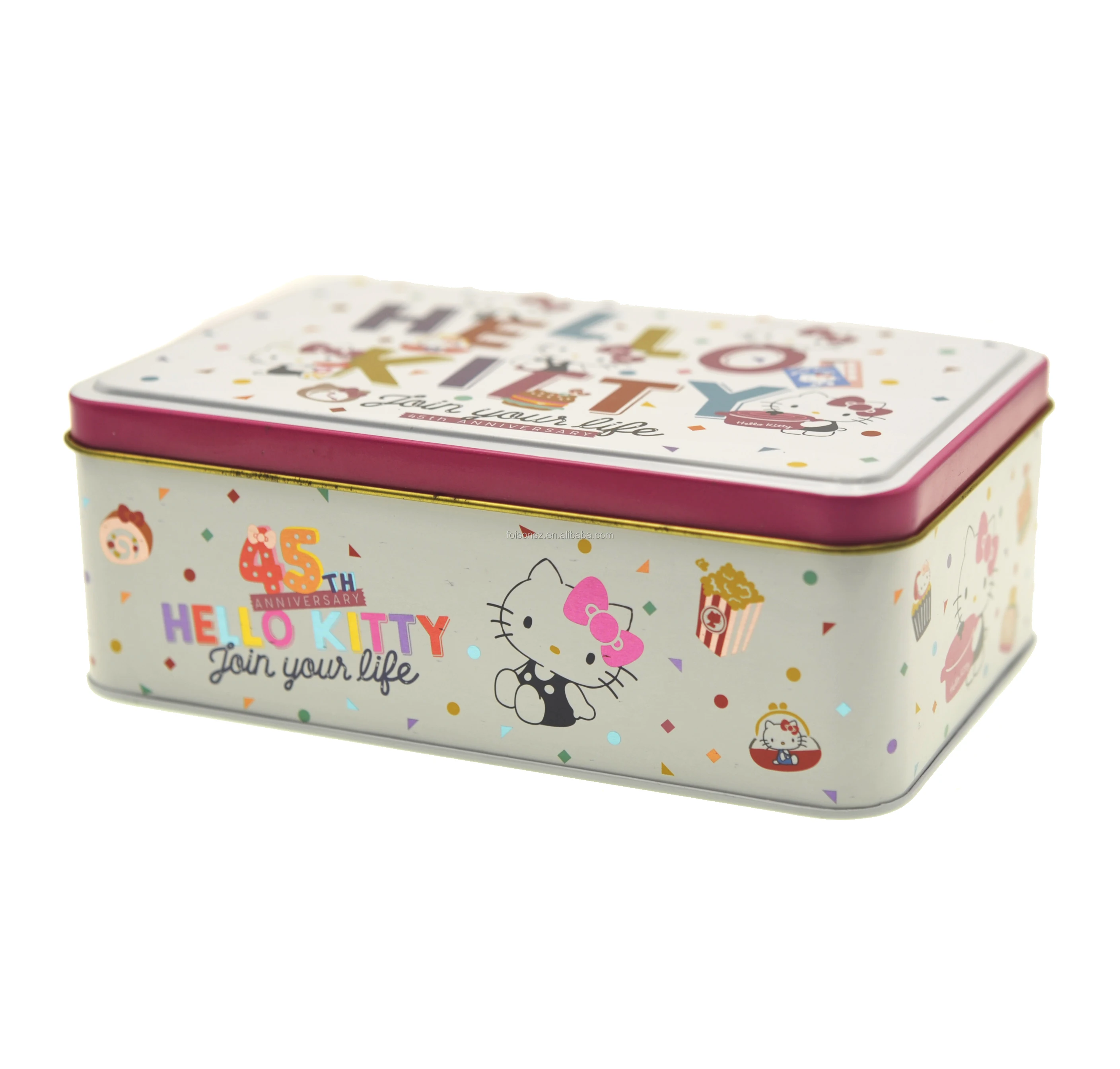 Контейнер для упаковки пищевых продуктов, Металлическая Прямоугольная форма, пустая жестяная коробка для тортов