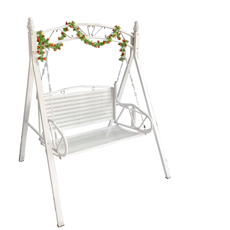 Flower decoration swing chair comfortable hotel room chair