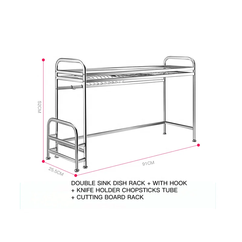 
Practical popular kitchen products stainless steel sink bowl rack 