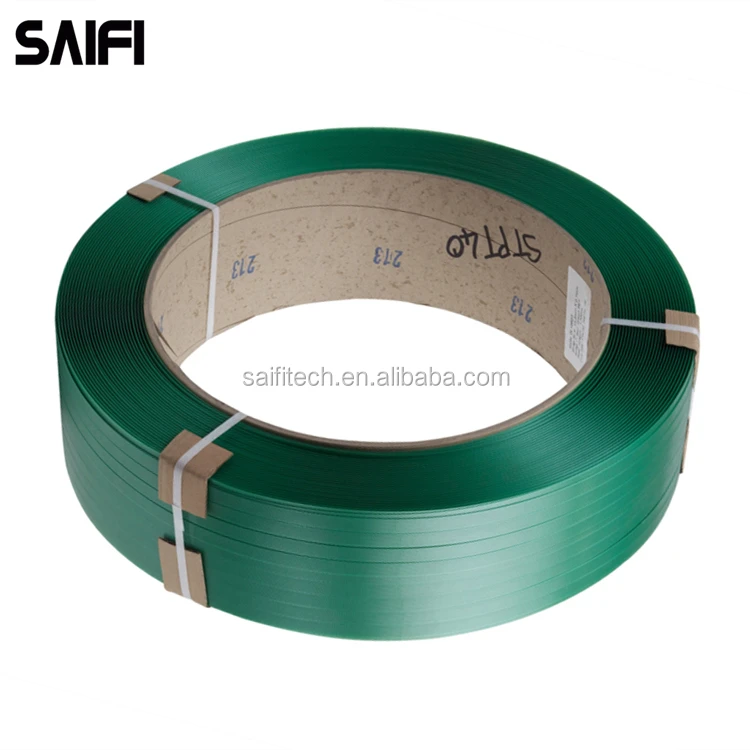 Brick packing width 16 mm green packing plastic band color pet strap pet strapping
