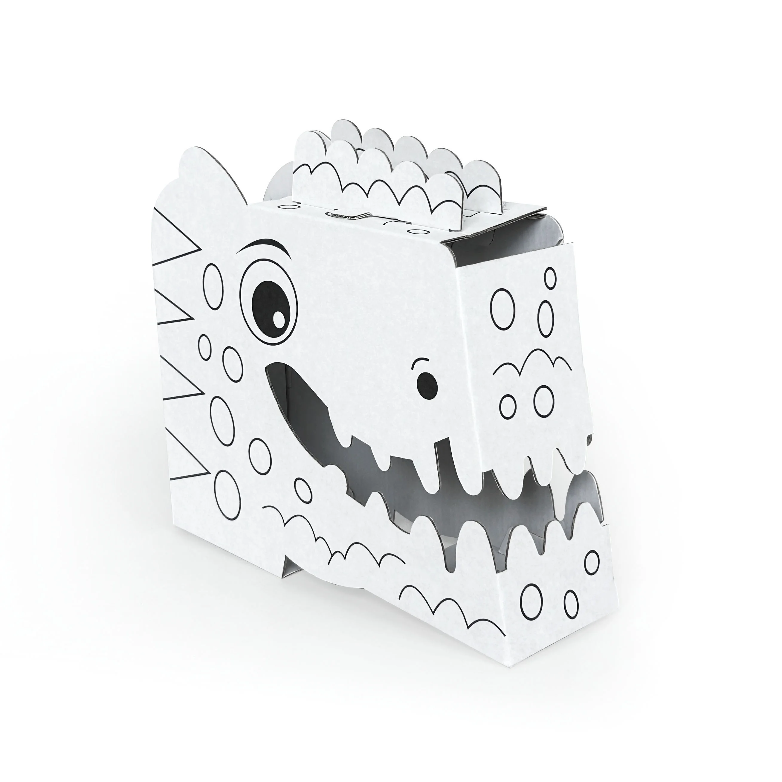 Cardboard Playhouse Kids Painting Arts Crafts Paintable Paper Diy Art Drawing Toys