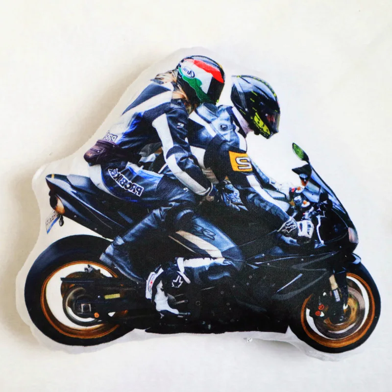 Personalized Photo DIY Car Cushion Racing Toys Motorcycle Pillow Custom Car Shape Pillow Picture Cushion Custom Car Pillow
