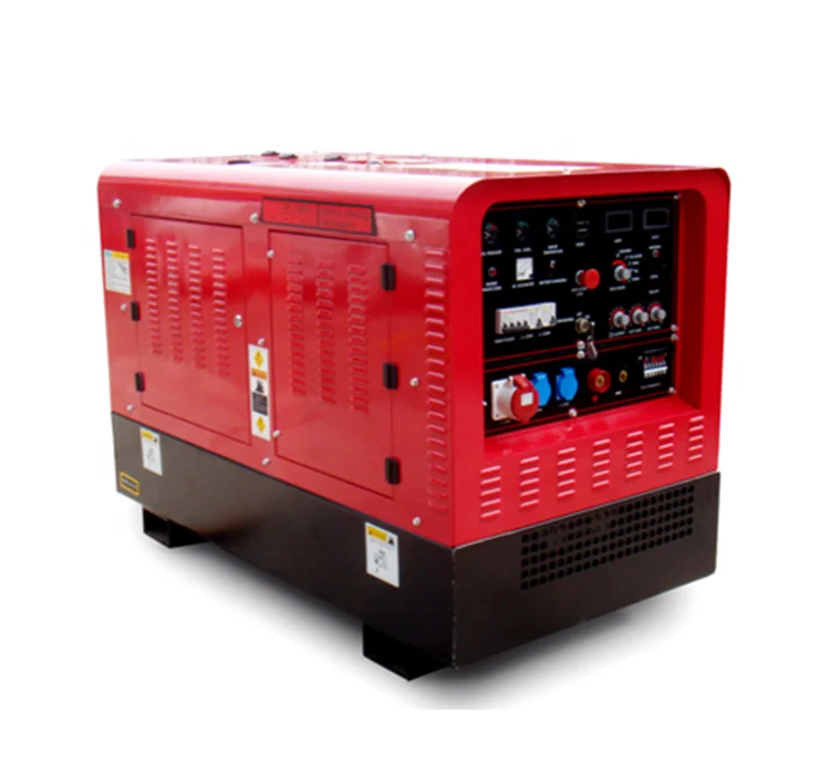Arc Welding Unit 75V Voltage 30A to 500A DC Current MMA / TIG Diesel Engine Driven Welder