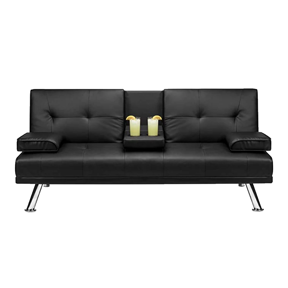 Кабриолет Futon кустовой Фотофон с разрезом на спине диван-кровать с подстаканники