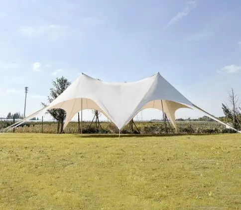 Aluminum frame waterproof spider Star Shade Marquee tent single pole Stretch star tent for Events and Wedding