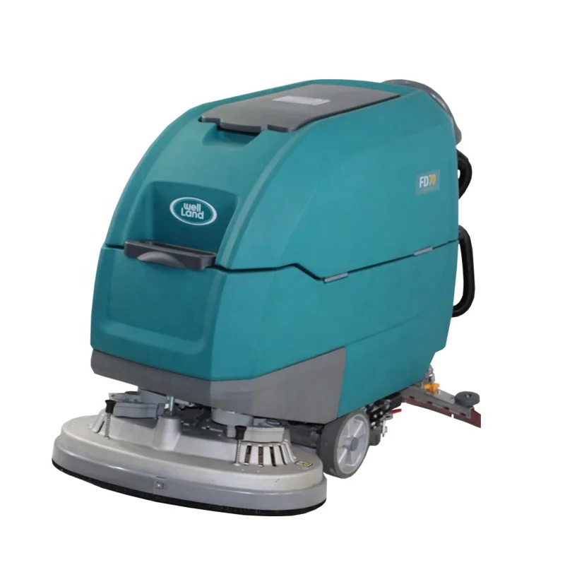 Top Quality Hardwood Floor Washing Low Noise Hand Push Floor Scrubber Walk Behind Auto Scrubber