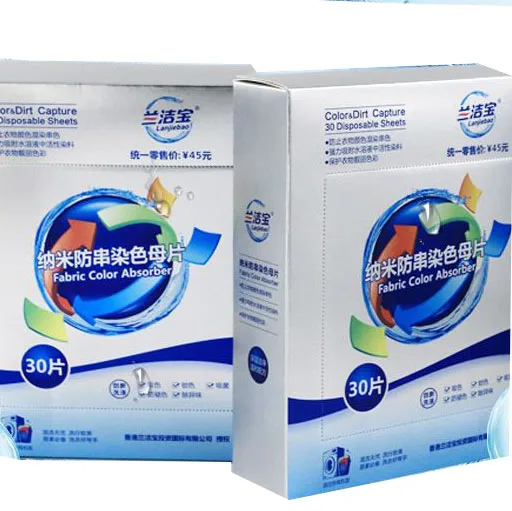
Concentrate Factory price anti color crossing laundry grabber laundry color catcher dirt collector sheets 