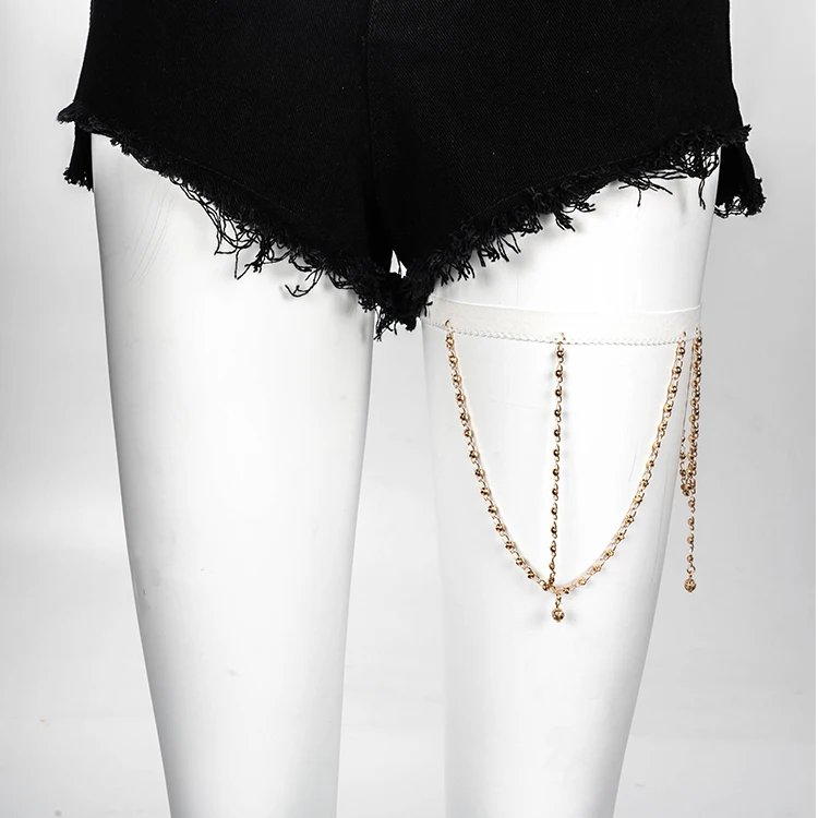 Wholesale Beach Fashion Jewelry Display Gold Color Leg Chain For Women Sexy Body Chains Accessories
