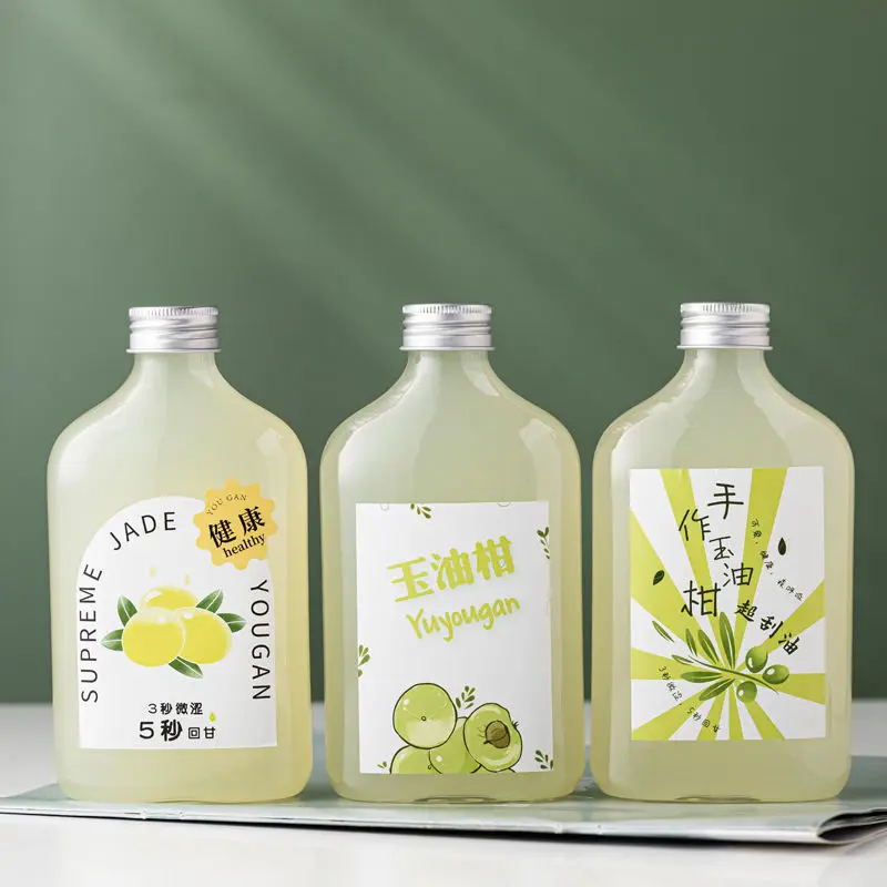 New Arrival Creative Square Street Stall Beverage Bottle Disposable Juice Beverage Plastic Bottle