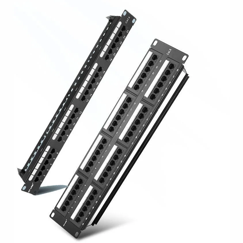 NT-LINK 19 Inch Rack Mount 1U 24 Port UTP Patch Panel Cat6