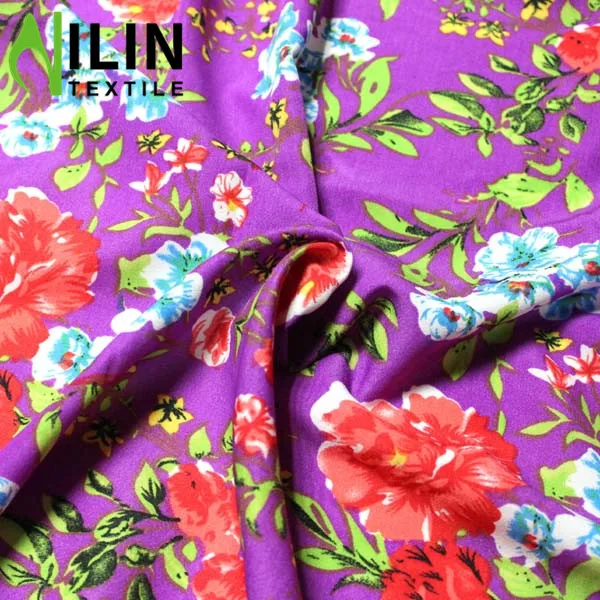 Hot sale 100 polyester wool peach print fabric in Pakistan