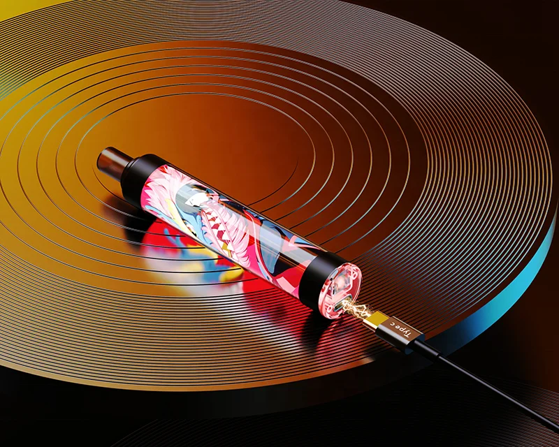 
Environmental Protection Light Guide Transparent PC Pipe Vape Shell E-Cigarette Accessories 