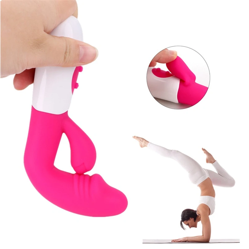 30 Modes Vibration G Spot Dildo Powerful Waterproof Dual Motors Silicone Rabbit Vibrators